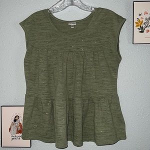 Green Shirt with Stars